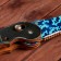The souvenir is wooden "Automatic folding" Blue, blue
