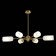 Ceiling Ceiling ST LUCE. SL1180.202.06. Treviso. 6x40 W, E14, 100x100x65 cm, golden color