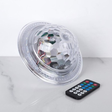 Light device "Crystal ball" 19 cm, E27, speaker, remote control, glow RGB-4