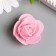 Decor for creativity "Pink rose" d = 3.5 cm