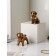 Set of figures "puppies", polystone, 14 cm, 2 pcs, color gold