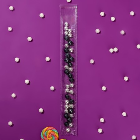 BOPP package with adhesive valve, transparent 6 x 40/4 cm, 25 mkm-3