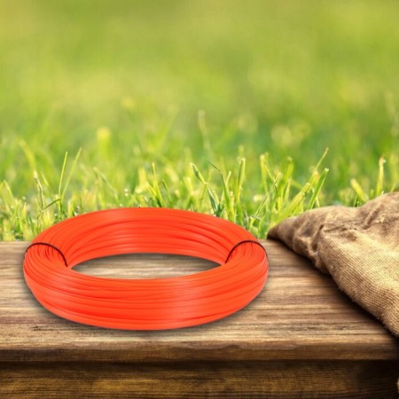 Artificial rattan 6 mm 100 m wave (orange)