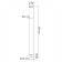 Extension cord for a shower kit Wasserkraft A132, stainless steel, chrome