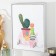 Decorative hooks 2 hooks "Cacti in pots" 19x24 cm