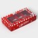New Year. Box for 8 sweets, 9.8 x 17.7 x 3.5 cm, confectionery packaging