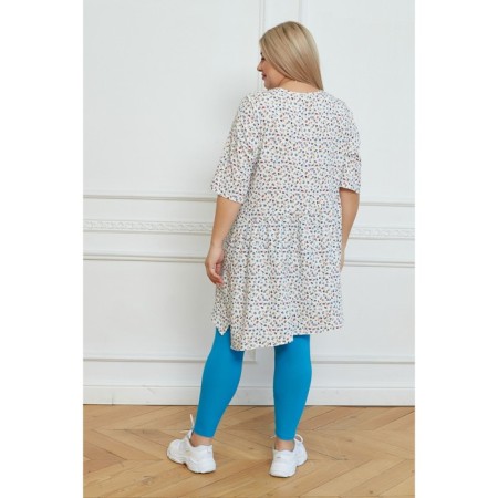 Female legins, size 62, color light blue-3