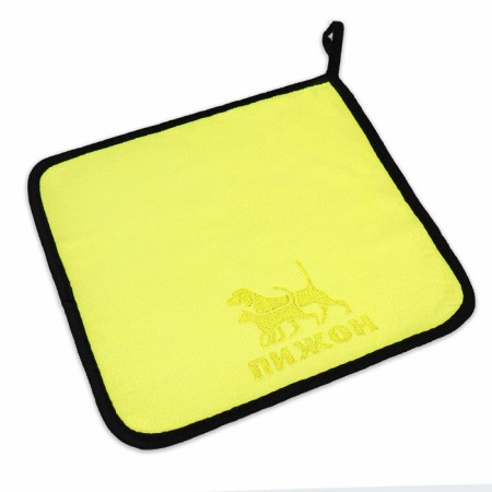 An animals towel is supervoting, small, 400 g/m², 30 x 30 cm, yellow-5