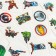 Advent calendar with tattoos for children 18 pcs. Avengers Marvel