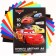 Complexed paper, A4, 10 sheets, 10 colors, coated, one -sided, in a folder, 80 g/m², cars