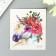 Tattoo on the body color "Unicorn with flowers" 8x7.5 cm