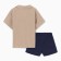Kids' costume (shirt and shorts) I, r.74-80, beige