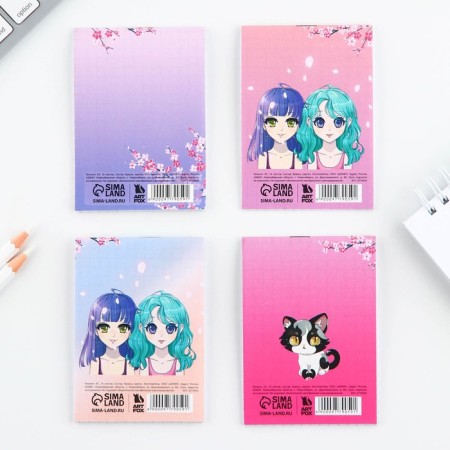 MIX of Notepad A7 16 sheets "Anime"-3