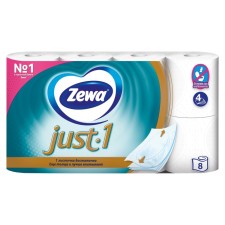 Zewa Just 1, 4 layers, 8 pcs