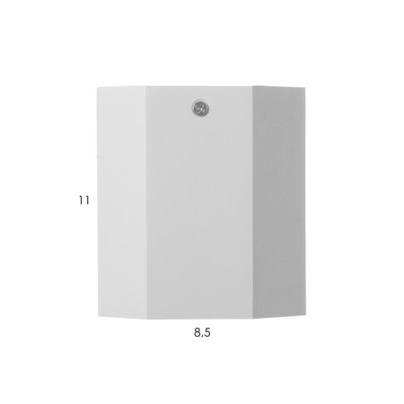 Lamp "Art" GU10 white 10x10x11.5 cm-3
