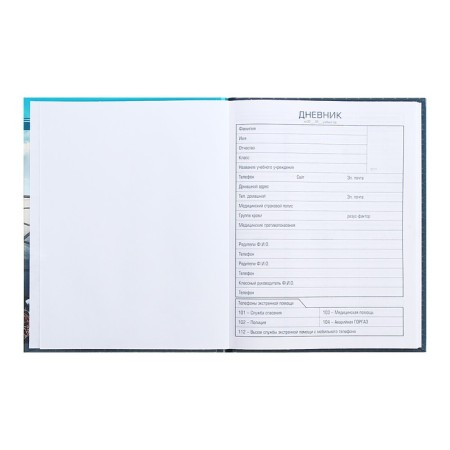 Universal diary for grades 1-11 "I love races", hard cover, glossy lamination, 40 sheets-4