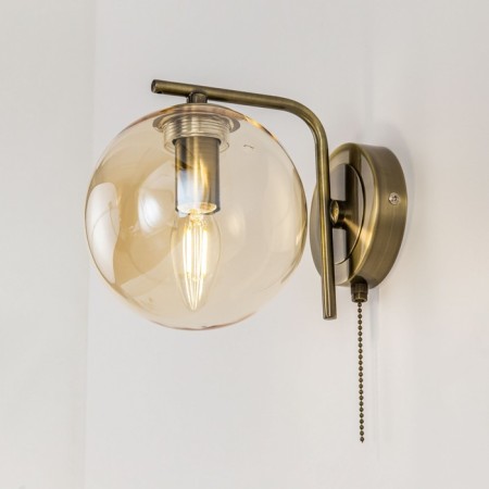 Sconces Citilux "Tommy" CL102313, 15x20 cm, 1x40W, E14, brown color-2