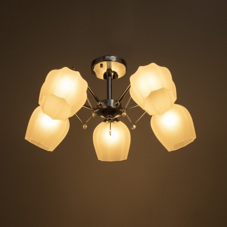Miranda chandelier 5he27 40W chrome 59x59x26cm Bayerlux-2