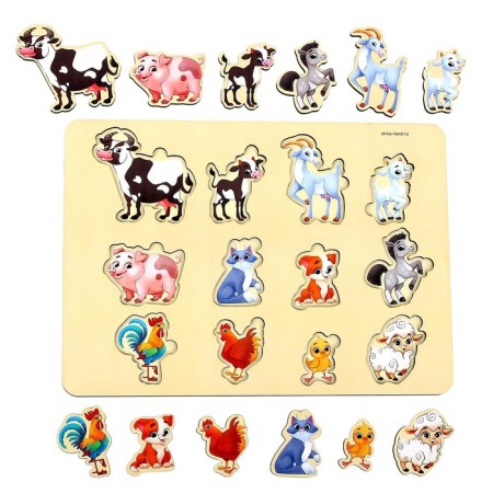 Farm animal liner, 12 inserts-3