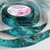 Satin ribbon "marble", 25 mm × 18 ± 1 m, green color