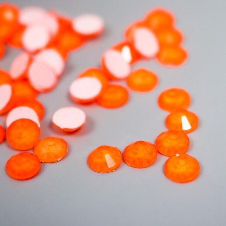 Decor for creativity "Fluorescence rhinestones. Neon -orange" set of 60 pcs SS20 - 4.6 mm-1