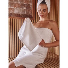 A set of tires of terry White Dove, size 30x50 cm, 50x90 cm, 70x140 cm, white
