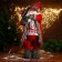 Santa Claus "in a red checkered sweater, with a flashlight" 60 cm