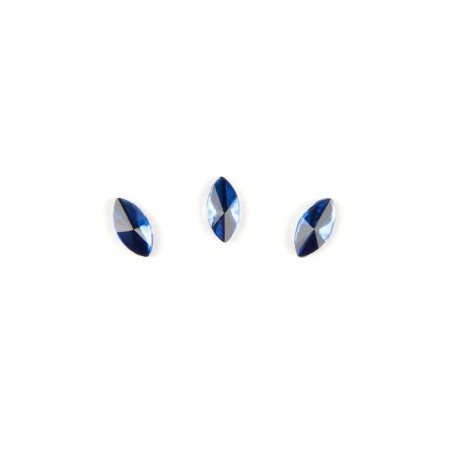 Rhinestones for TNL nail design “Small” petal, blue, 10 pcs