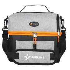 Сумка-холодильник Airline PRO, 9 л, 25х22.5х16.5 см, водонепроницаемый, черно-серый