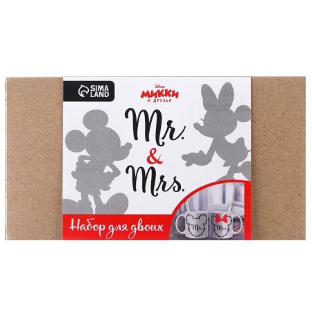 Set of paired mugs, 350 ml "Mr. and Mrs.", Mickey and Friends-5