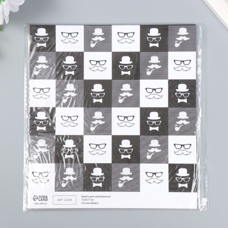 Scrapbooking paper bilateral "charisma and style" density 180 g 15.5x17 cm-5