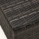 Garden Puff "Bordeaux", weaving: artificial rattan, 73.5 x 29.5 x 73.5 cm
