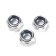 Hayk hexagonal tundra, Din985, M8, galvanized, 1 kg, self -ending with nylon.