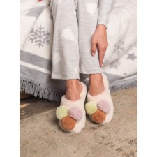 Women's slippers, size 39, pink color