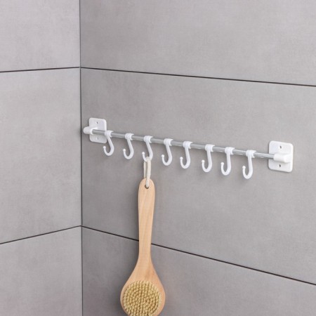 Towel holder, 8 hooks, 45 cm