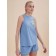 Female set, size XS, blue color