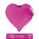 Foil ball 18 "Heart", Fuchsia color