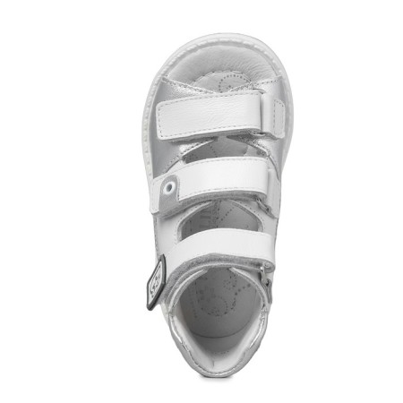 Baby sandals, size 31, silver color-1