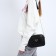 Bag with a line and color lining, black color