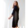 Women's dress KAFTAN, Rr. 44-46, Indigo/Black