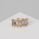 Earring "Kaff" Sparks, white color in gold