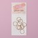 Hair piercing "Rings", D = 1.4 cm, 10 pcs, Golden color
