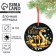 Christmas tree toy New Year's luminous "luxurious year", for the New Year, 12 x 12 cm