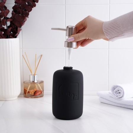 Savanna Do It Soft, 420 ml liquid soap dispenser, black color-4