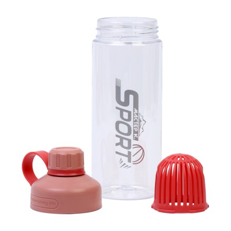Water bottle, 550 ml, Sport, red-1