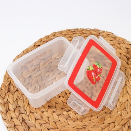 Food container “Lock Decor”, 750 ml, with a sealed lid, mix color-2