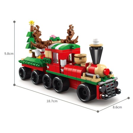 Designer "Big Gift. Train ", 6 in 1, 270 parts-1