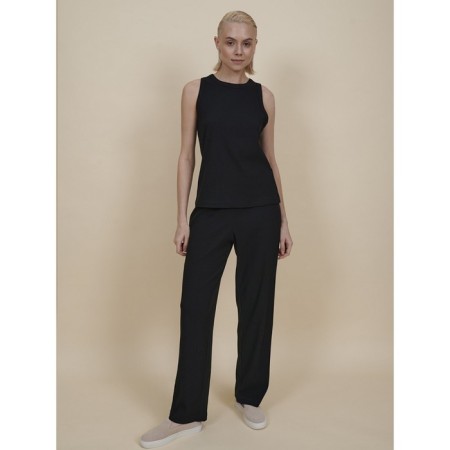 Female trousers, size l, black color-4