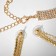 Set 2 objects: earrings, necklace "ice" path, white gold, 30 cm