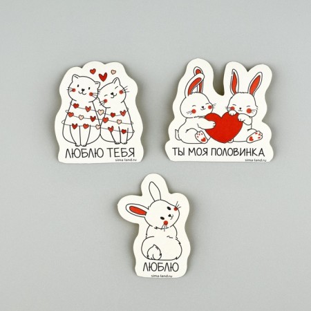 Set of stickers "Lovers", 5 x 5 cm-3